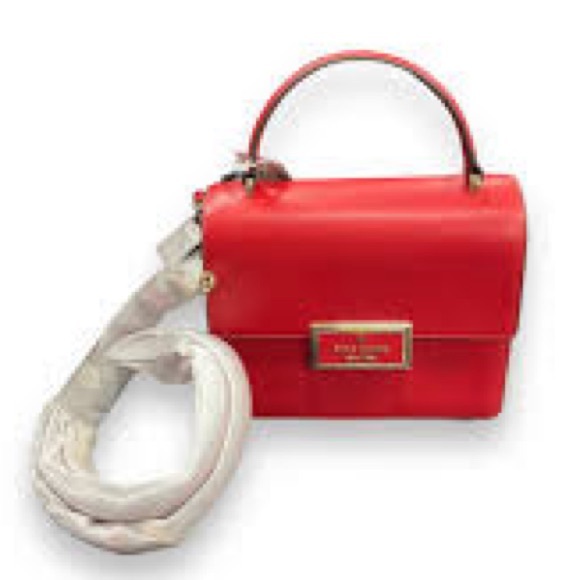NWT Kate Spade Reegan Red Leather, Top Handle & Crossbody Bag - Picture 5 of 8